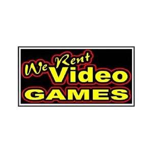  We Rent Video Games Backlit Sign 15 x 30