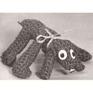 Vintage Crochet PATTERN to make   Doggy Puppy Stuffed Animal Soft Toy 