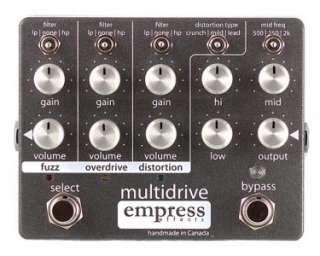 NEW Empress Multidrive   Overdrive, Distortion, & Fuzz  