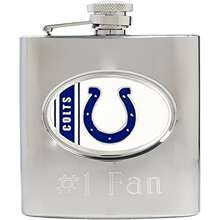 Great American Indianapolis Colts Stainless Steel Custom Flask 