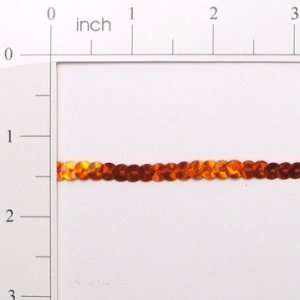  Slung Prism Flat Sequin Trim   Orange   6mm   72 Yard 