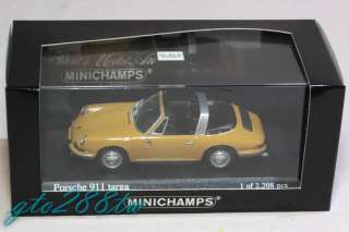 Minichamps 143 scale Porsche 911 Targa 1965 (Yellow)  