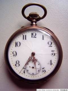 Taschenuhr SILBER 800 Uhrwerk Viktoria Patent  