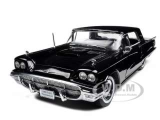 1960 FORD THUNDERBIRD HARD TOP RAVEN BLACK 1:18 DIECAST MODEL CAR BY 