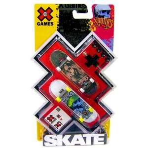    X Games Extreme Sports Skateboard 2 Pack Skulls Toys & Games