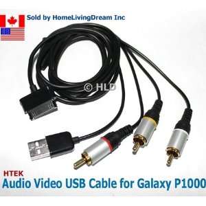  AV Audio Video USB Charge Cable for Samsung Galaxy Tab 
