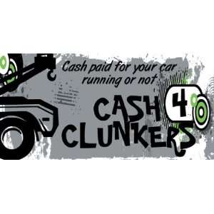    3x6 Vinyl Banner   Auto Salvage Cash For Clunkers 