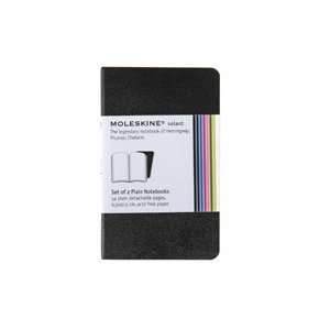  Moleskine Plain Volant NoteBook (Black) X Small: Office 
