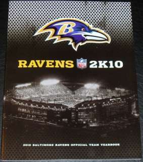 2010 BALTIMORE RAVENS YEARBOOK YEAR BOOK OFFICIAL NEW  