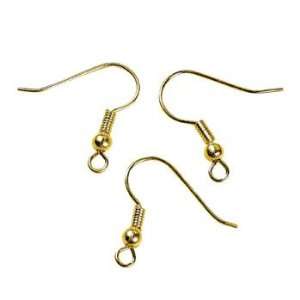  Goldtone Fish Hook Earring Wires   Beading & Findings 