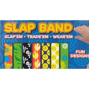  Slap Band Toy (16 Various Designs) (6 Pack): Toys & Games