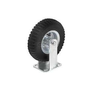 Rigid Plate Caster 6 Full Pneumatic Wheel 200 Lb. Capacity:  