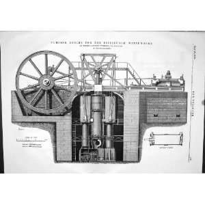  Engineering 1874 Pumping Engine Pittsburgh Waterworks 