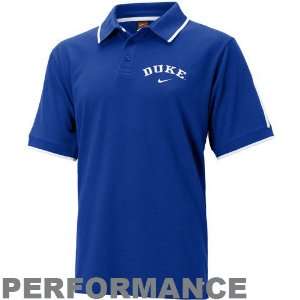   Blue Devils Blue Classic Dri Fit Short Sleeve Polo: Sports & Outdoors