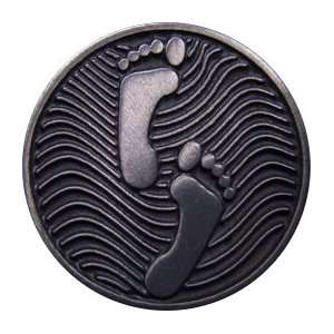  Two Foot Prints in the Sand Pocket Pewter Coin Everything 