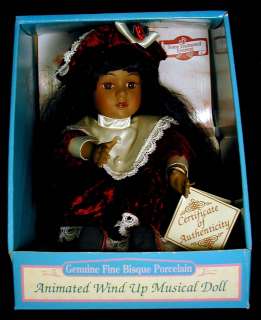 Soft Expressions Bisque Porcelian Musical Doll NIB COA  