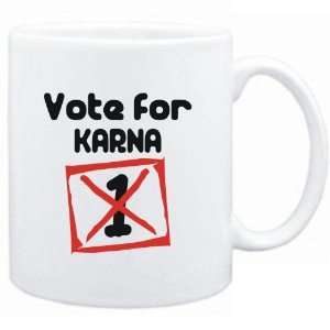  Mug White  Vote for Karna  Female Names Sports 