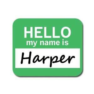  Harper Hello My Name Is Mousepad Mouse Pad