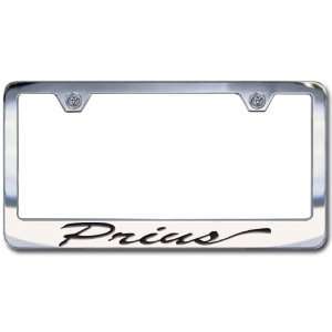  Toyota Prius Chrome License Plate Frame, Script Lettering 