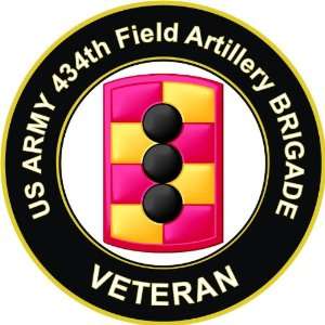  US Army Veteran 434th Field Artillery Brigade Decal 