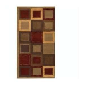 Woolrich® Mohawk Home Red Blocks Rug   8x11’ Rectangle  