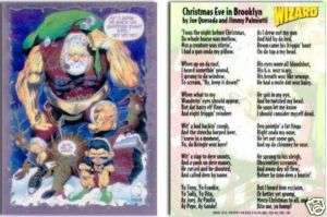 Wizard Christmas Eve in Brooklyn promo card  