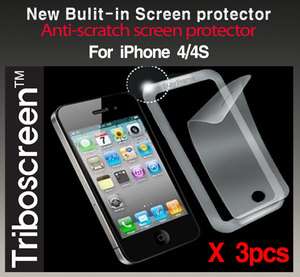    in Anti scratch Screen protector iphone 4 4S /Case Mate /Zagg i4as3