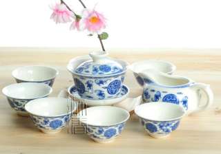   samrt China Teaset, which including 1 Cha Hai + 1 Gai Wan +6pcs cups