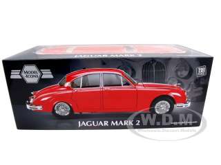 1962 JAGUAR MARK 2 3.8L RED 1:18 DIECAST CAR MODEL  