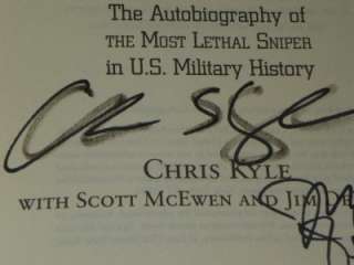 American Sniper by Navy Seal Chris Kyle Signed 1st Ed. ERROR BOOK 