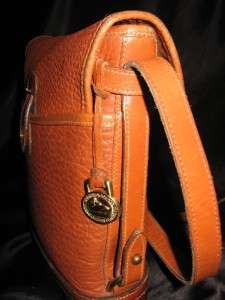 Dooney & Bourke All Weather Brown Leather Spectator Bag Purse  