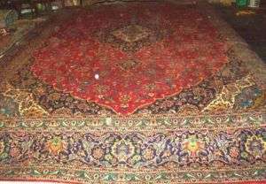 Over Size 162x115 Kashan Hand Knotted Persian Rug  