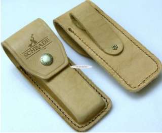  Old Timer Leather Belt Sheath For Skinning Hunting Folding Pocket 
