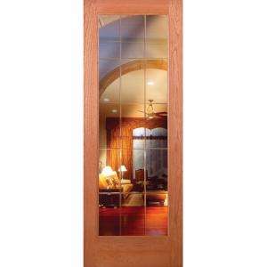 Feather River Doors 15 Lite Illusions 30 in. x 80 in. StainTru Cherry 