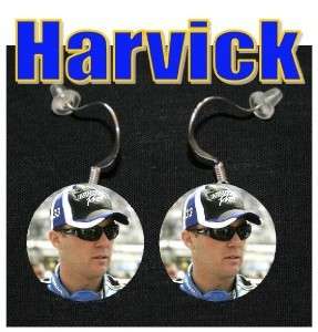 KEVIN HARVICK Earrings Nascar Jewelry Auto Racing  