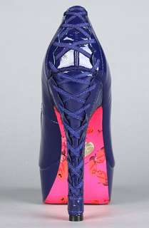 Betsey Johnson The Sitan Shoe in Blue Neon : Karmaloop   Global 