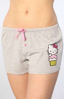 Hello Kitty Intimates The Always Cute Short Set in Pink and Gray 