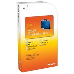 Microsoft Office Professional 2010   1PC/1User   englisch (Lizenz Key 