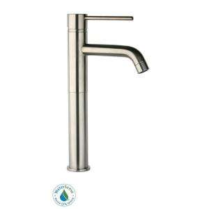  Elba Single Hole 1 Handle High Arc Bathroom Faucet in Brushed Nickel 
