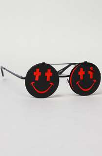 Jeremy Scott for Linda Farrow Sunglasses The Smile Sunglasses in Black 