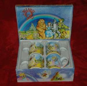 Paul Cardew Wizard of Oz 12oz Mugs Set/4 in Giftbox *NIB*  