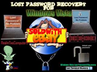 LOST PASSWORD RECOVERY FOR WINDOWS VISTA  