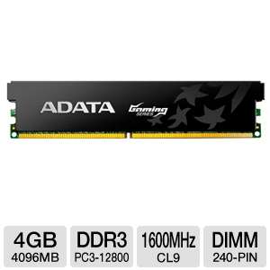 ADATA AX3U1600GC4G9 1G XPG™ Gaming Series Desktop Memory Module 