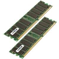Crucial CT2KIT12864Z335 2GB Dual Channel Memory   PC2700, DDR, 333MHz 