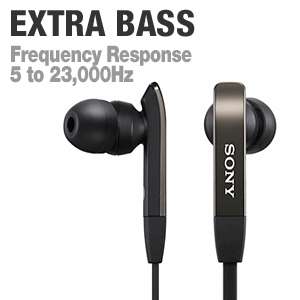 Sony MDR XB20EX Extra Bass Earbuds   9mm Drivers, Y Type Cord 