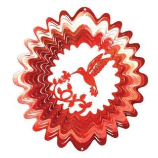 Iron Stop Large Red Hummingbird Wind Spinner 1185 12 3 at The Home 