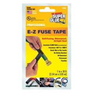   10 ft. Black E Z Fuse Silicone Tape (12 Pack) 15408 