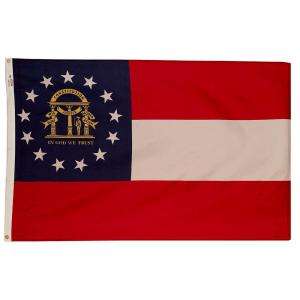 Valley Forge Flag Company, Inc. 3 Ft. X 5 Ft. Nylon Georgia State Flag 