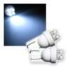 Paar LED Standlichtbirnen XENON WEISS T10 4x3mm
