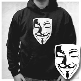 Anonymous MASKE HOODIE GUY FAWKES occupy Vendetta WALLSTREET SWEATER 